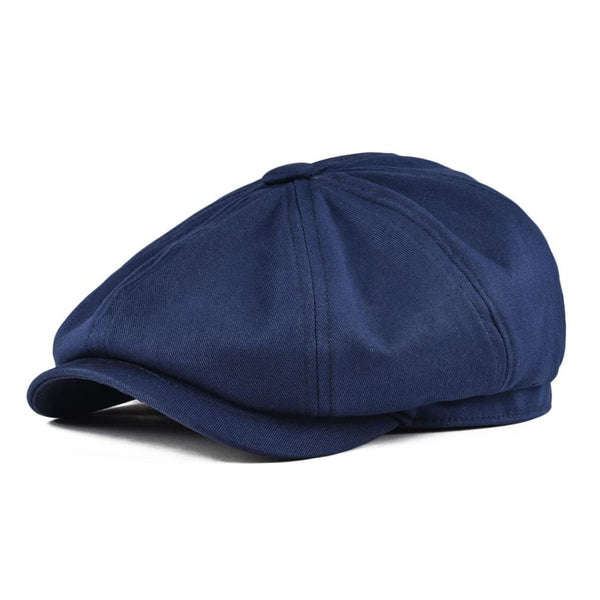 BOTVELA Newsboy Cap Men's Twill Cotton Hat Women's Baker Boy Caps Retro Big Headpiece Large Hats Cabbie Apple Beret 003