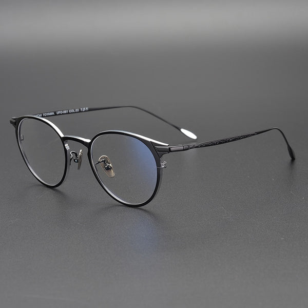 2019 Pure Titanium Round Eyeglasses Frame Optical Frames Unisex Glasses Retro Eyeglasses Prescription Men Women myopia frames