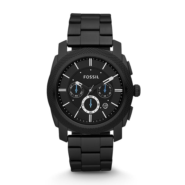 FOSSIL Machine Chronograph Black Stainless Steel Mens Watch Quartz Watch Luxury Wrist Watches 2019 FS4552