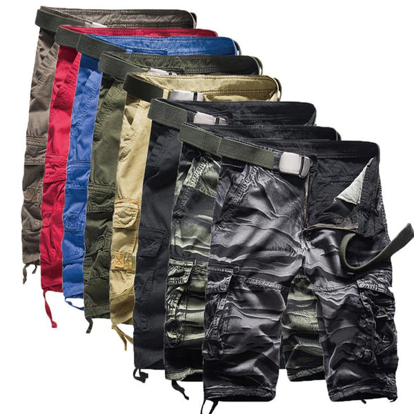 Cargo Shorts Men Cool Camouflage Summer Fifth Pants Cotton Casual Men Short Pants Clothing Comfortable Camo Men Cargo Shorts