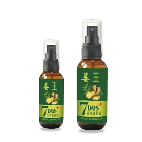 30/50ml 7 Day Ginger Germinal Serum Oil Natural Hair Loss Treatement Effective Fast Hair Growth Oil Hair Fiber Nutrition