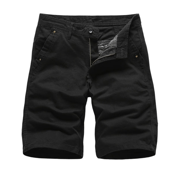 2020 Brand New Mens Cargo Shorts High Quality Black Military Short Pants Men Cotton Solid Casual Beach Shorts Men Summer Bottom