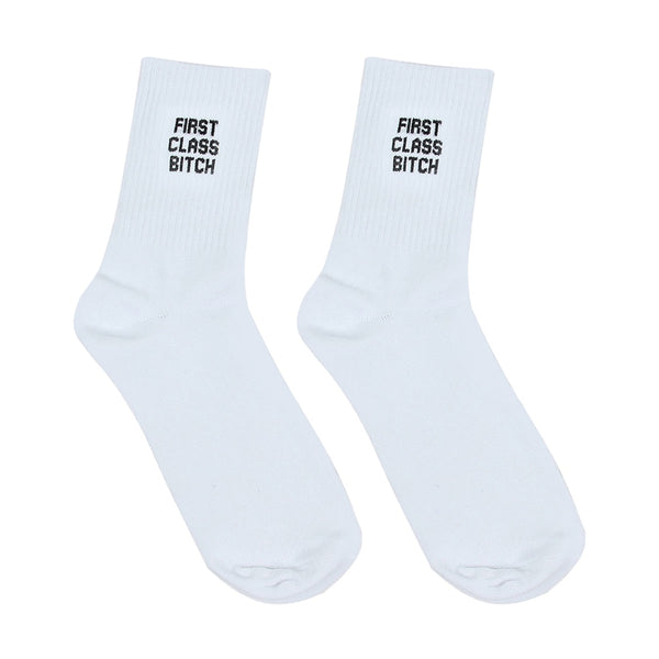 2019 New Simple Fashion Men's Women's Unisex Letters Casual F-Off Printed Skateboard Funny Socks