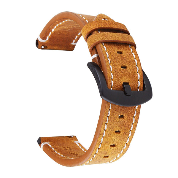 Cowhide Watch band Leather Wrist Strap 18mm 20mm 22mm Vintage Double sided Calf Skin Watch Band Quick Release