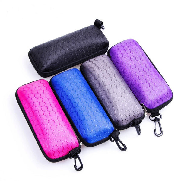 Fashion Newly Protable Rectangle Zipper Sunglasses Hard EyeGlasses Case Protector Box Eyewear Cases Bags