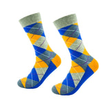 Happy Men Dress Color Graphic Socks Comfortable Pair Roller Skateboard For Causal Reason Funny Wedding Socks Diamond Geometry