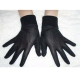 1pair Pure Silk Black Liner Inner Thin Gloves Bike Motorcycle Soft Sport Gloves Driving Cycling Party Gloves One Size CYF9165