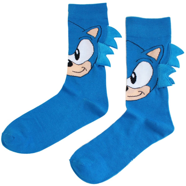 Hot Game Sonic The Hedgehog General Socks Sonic Knee-High Warm Stitching Pattern Antiskid Invisible Casual Socks