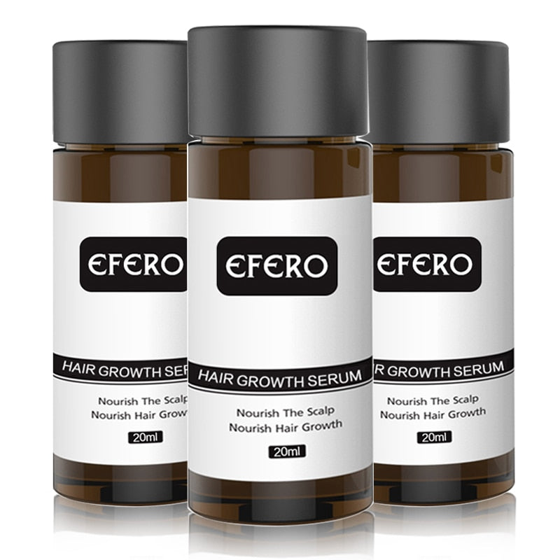EFERO 2PCS Fast Powerful Hair Growth Essence Oil Hair Loss Products Essential Treatment for Women Men Hair Care Products 20ml