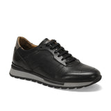 FLO Black Men Sneaker Shoes Men Shoes Spring Autumn Casual Leather Flat Shoes Lace-up Low Top Male Sneakers tenis masculino adulto shoes Oxide ULS305 C 19