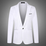 Fashion Brand Blazer British's Style casual Slim Fit suit jacket male Blazers men coat Plus Size 6XL CGU 88