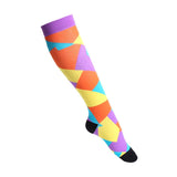 Multi-color Compression Socks 20-30 Mmhg Women Men Thigh Fit Stretch Pressure Outdoor Party Elastic Nursing Socks For Male