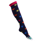 Multi-color Compression Socks 20-30 Mmhg Women Men Thigh Fit Stretch Pressure Outdoor Party Elastic Nursing Socks For Male