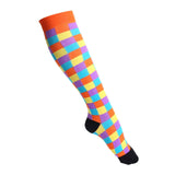 Multi-color Compression Socks 20-30 Mmhg Women Men Thigh Fit Stretch Pressure Outdoor Party Elastic Nursing Socks For Male