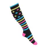Multi-color Compression Socks 20-30 Mmhg Women Men Thigh Fit Stretch Pressure Outdoor Party Elastic Nursing Socks For Male