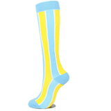 Multi-color Compression Socks 20-30 Mmhg Women Men Thigh Fit Stretch Pressure Outdoor Party Elastic Nursing Socks For Male