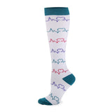 Multi-color Compression Socks 20-30 Mmhg Women Men Thigh Fit Stretch Pressure Outdoor Party Elastic Nursing Socks For Male