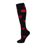 Multi-color Compression Socks 20-30 Mmhg Women Men Thigh Fit Stretch Pressure Outdoor Party Elastic Nursing Socks For Male