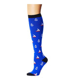 Multi-color Compression Socks 20-30 Mmhg Women Men Thigh Fit Stretch Pressure Outdoor Party Elastic Nursing Socks For Male