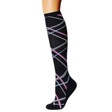 Multi-color Compression Socks 20-30 Mmhg Women Men Thigh Fit Stretch Pressure Outdoor Party Elastic Nursing Socks For Male