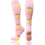 Multi-color Compression Socks 20-30 Mmhg Women Men Thigh Fit Stretch Pressure Outdoor Party Elastic Nursing Socks For Male