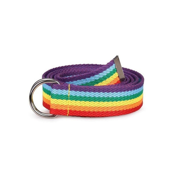 Hot Sale new Trendy rainbow Colors Exquisite Waist Belt for Women Lady Pretty canvas Thin Skinny Waist Belt Dress Accessory
