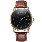 4 Colors Top Julius Man Men's Watch Japan Quartz Hours Clock Auto Date Fine Fashion Real Leather Boy's Retro Birthday Gift Box