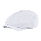 BOTVELA Newsboy Cap Men's Twill Cotton Hat Women's Baker Boy Caps Retro Big Headpiece Large Hats Cabbie Apple Beret 003