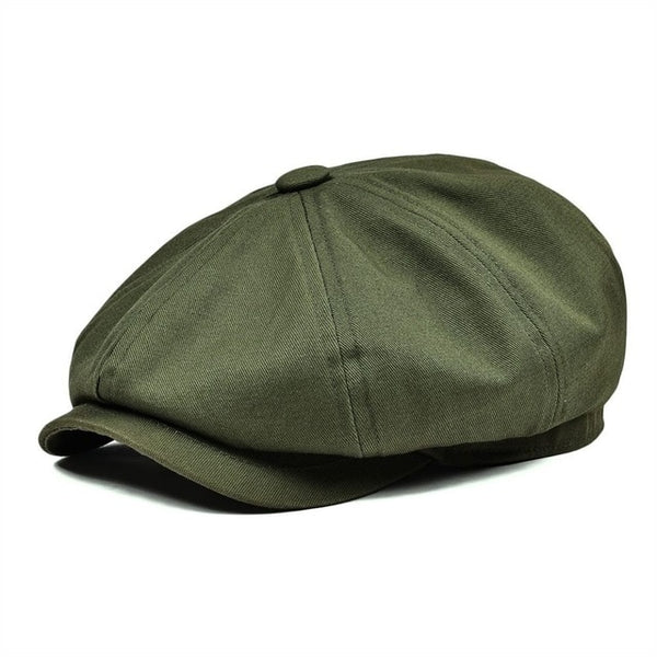 BOTVELA Newsboy Cap Men's Twill Cotton Hat Women's Baker Boy Caps Retro Big Headpiece Large Hats Cabbie Apple Beret 003