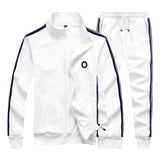 Men's Sportswear Casual Spring Tracksuit Men Two Pieces Sets Stand Collar Jackets Sweatshirt Pants Joggers Track Suit Running