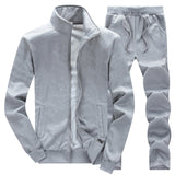 Men's Sportswear Casual Spring Tracksuit Men Two Pieces Sets Stand Collar Jackets Sweatshirt Pants Joggers Track Suit Running
