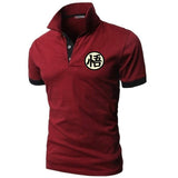 New Men polo Shirts Dragon Ball Cute Goku Retro Anime Men Crew Neck Short Sleeve polos Printed Shirts