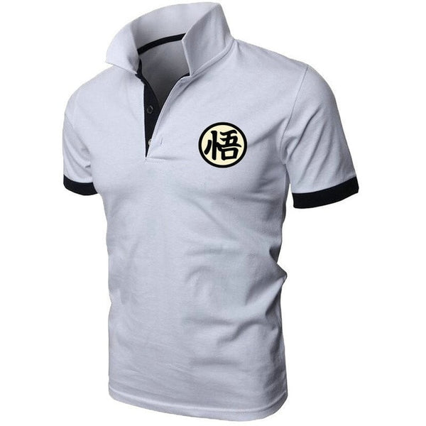 New Men polo Shirts Dragon Ball Cute Goku Retro Anime Men Crew Neck Short Sleeve polos Printed Shirts