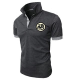 New Men polo Shirts Dragon Ball Cute Goku Retro Anime Men Crew Neck Short Sleeve polos Printed Shirts