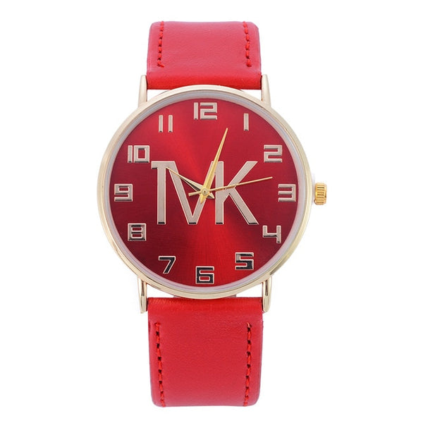 reloj mujer 2019 New Luxury Brand TVK Casual Watch Fashion Women Leather Belt Quartz Wristwatch Men Casual Outdoor Watches Chasy