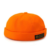 New Arrival Men Women Skullcap Hat Cap Casual Docker Sailor Mechanic Brimless Unisex Cotton Sun Cap Korean Style Hip Hop Hat