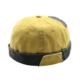 New Arrival Men Women Skullcap Hat Cap Casual Docker Sailor Mechanic Brimless Unisex Cotton Sun Cap Korean Style Hip Hop Hat