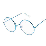 Vintage Round Glasses Clear Lens Fashion Gold Round Metal Frame Glasses Optical Men Women Eyeglass Frame Fake Glasses