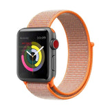 Sport Loop Nylon Apricot Band 44mm 40mm For Apple Watch 5/4 Fabric Strap 42mm 38mm For Iphone Series 3/2/1