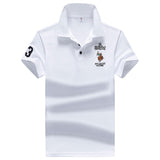 YIHUAHOO Brand Polo Shirt Men High Quality Men Polyester Short Sleeved Summer Shirt Brand Jerseys Polo Hombre Size M-4XL JCP-733