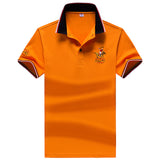 YIHUAHOO Brand Polo Shirt Men High Quality Men Polyester Short Sleeved Summer Shirt Brand Jerseys Polo Hombre Size M-4XL JCP-733