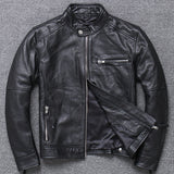 100% Genuine Leather Jacket Men Clothes 2019 Autumn winter Real Fit Cow Leather Jackets Plus Size 4XL Coat Jaqueta De Couro 094B