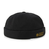 Vintage Hip Hop Men Women Hat Washed Cotton Retro Skull cap Adjustable Brimless Hat Landlord Breathable Beanie Hat