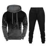 Winter Brand Tracksuit Casual Hoodies For Men Sportswear Two Piece Sets Of Thick Red Sweatshirt + Pants Sport Suit Plus 4XL