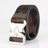 HipHop Street Wear Belt Rollercoaster Metal Button Canvas For Women Men Safety Belts Fashion Rollercoaster High Quality