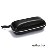 Protable Sunglasses Protector Travel Pack Pouch Glasses Case 1Pcs Black Zipper Box Hard Eyewear Accessories