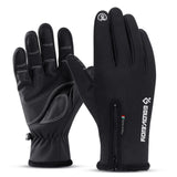 5 Size Cold-proof Unisex Waterproof Winter Gloves Cycling Fluff Warm Gloves For Touchscreen Cold Weather Windproof Anti Slip