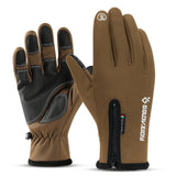5 Size Cold-proof Unisex Waterproof Winter Gloves Cycling Fluff Warm Gloves For Touchscreen Cold Weather Windproof Anti Slip