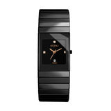 2018 New Fashion Simple Men Watch Waterproof Luminous Casual Quartz Watche Men Rectangle Black Ceramic Wristwatch Zegarki Meskie