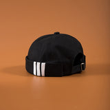 Men's Summer Cotton Brimless Skullies Cap Vintage Urban Unique Street Portable Docker Hats Multipurpose Miki Beanie Hat